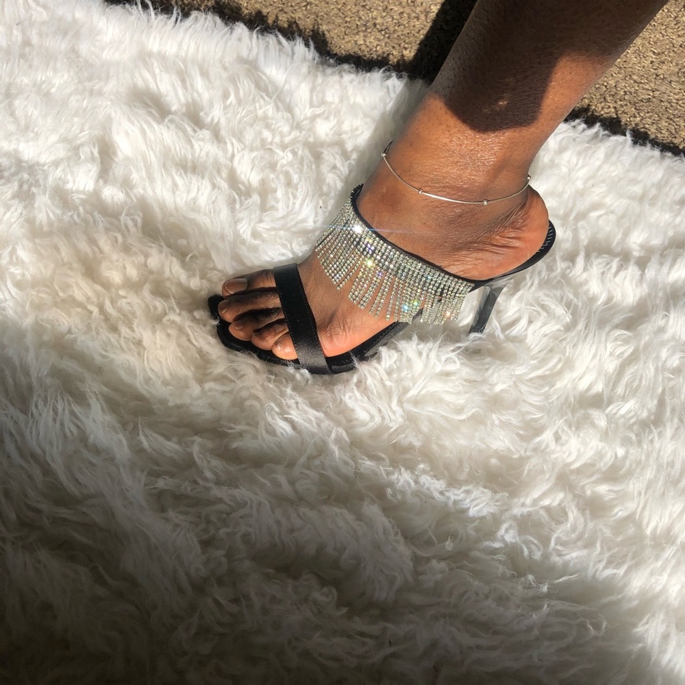 Giuseppe Zanotti Natalee Crystal Fringe Heels - Picture 7 of 8
